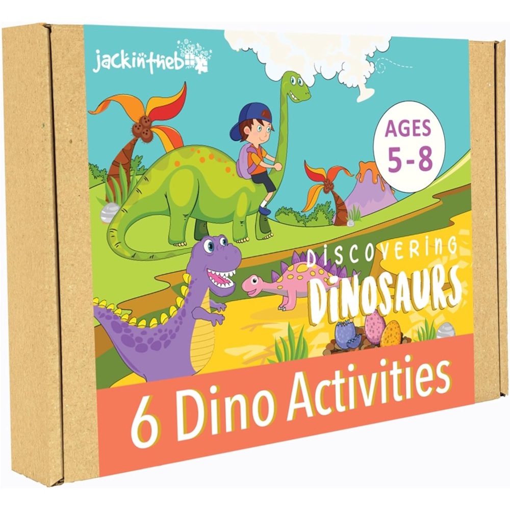 jackinthebox Dinosaur Themed Craft Kit and Educational..6 in 1..(NWT)